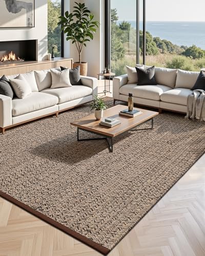 Image of Handmade Rectangular Jute Carpet Mixx Beige - Natural Fiber Rug for Living Room & Bedroom | Eco-Friendly & Durable | Size 3x7 Feet, Color- Mixx Beige