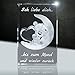 3Dglas | Ich Liebe Dich | Motyw: Teddy księżyc | 80x50x50mm | prezent dla partnera