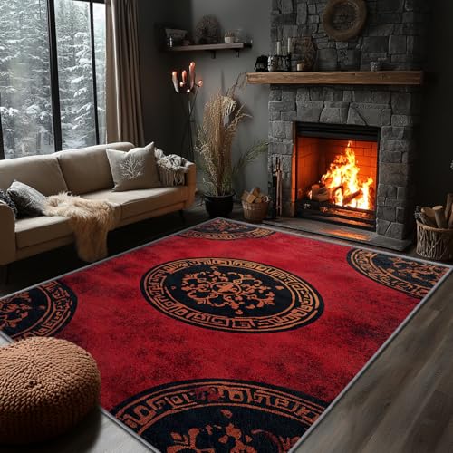 Tapete decorativo rustico rectangular 2x3 pies