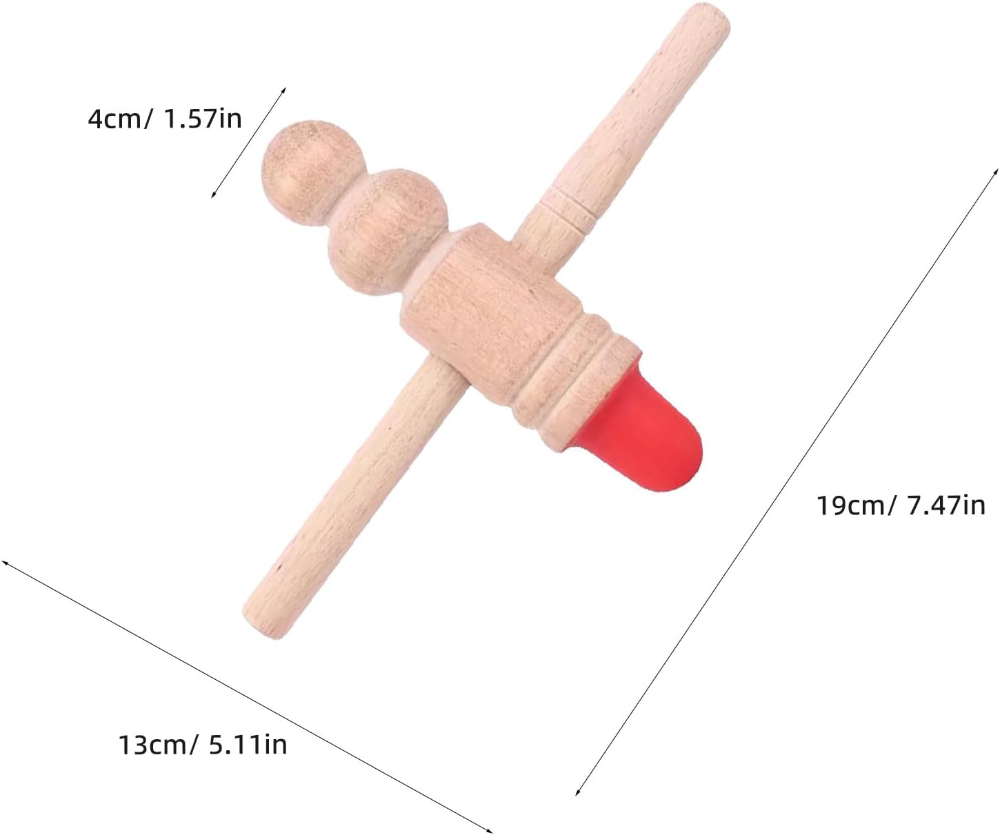 Foot Massager Stick: Beech Manual Foot Acupoint Massage Tool for Spa - Portable Acupressure Therapy Tool Wooden Scraping Bar for Home and Office