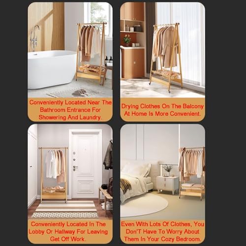 Collapsible Laundry Rack with Wheels - Foldable Clothes Drying Rack for Towels, Linens & Garments - Space-Saving, Portable Drying Solution (Color1, Style1)