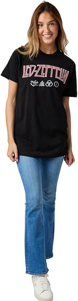 LED ZEPPELIN T-Shirt – Offiziell Lizenziertes Fan-Shirt In Schwarz | Regular Fit, Baumwolle