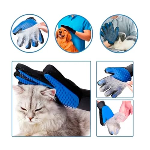 1 Luva Escova Tira Pelos Cães e Gatos Nano Magnética e 1 Tira Pelos Sofá Roupa Removedor de Bolinhas