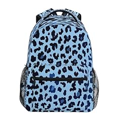 Leopard Print Blue Background Pattern