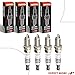 A-Premium Iridium & Platinum Spark Plugs Compatible with Chevrolet Spark 2013-2015 1.2L & Fiat 500 2012-2017 1.4L, Pack of 4