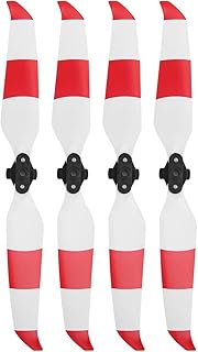 Shanrya Hélice de drone RC, Kit de RC Hélice de substituição Hélice RC Hélice DIY Kit de drone para hélice de substituição para drone (Vermelho e branco)