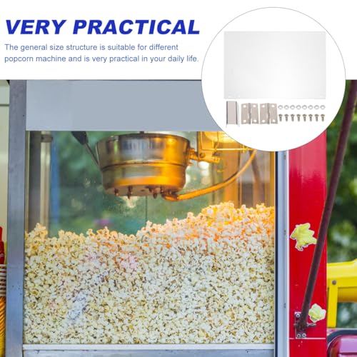 Ciieeo Popcorn Machine Clear Panel Replacement Thicken Pvc for Commercial Use Easy to Install Popcorn Maker Accessories Compatible with Various Models - Thumbnail 2