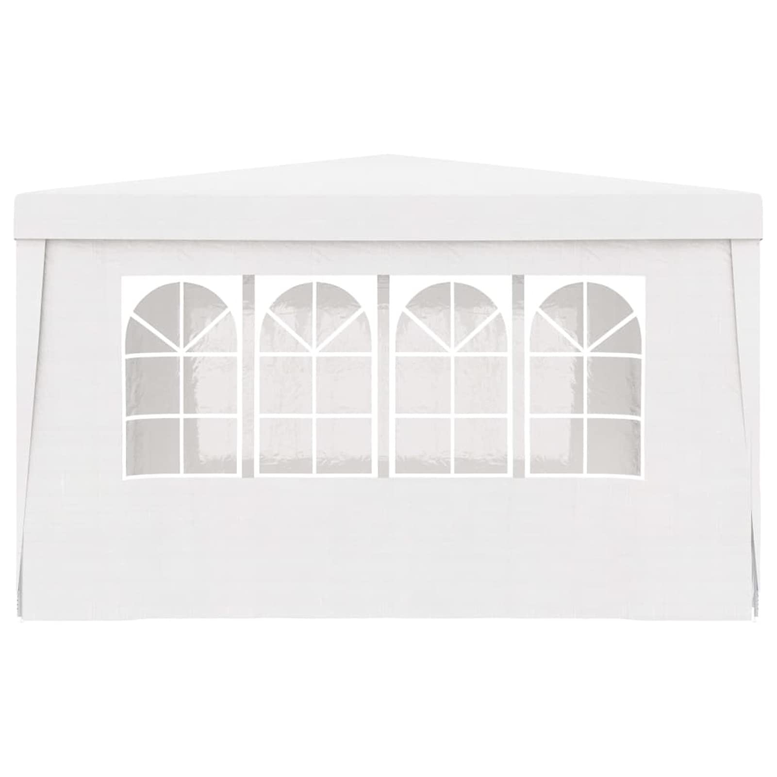 Festnight Carpa Jardín Plegable con Paredes, Carpa para Fiestas 4 x 4 m, Carpa para Fiesta, Gazebo, Cenador Plegable para Camping, Fiestas, Exterior, Color Blanco