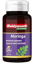 Baidyanath Moringa - 60 Tablets | Gives Natural Energy & Nutrients | Daily Nutrition, Bone & Joint Support, Energy & Metabolism | Pure Moringa Leaf Extract |