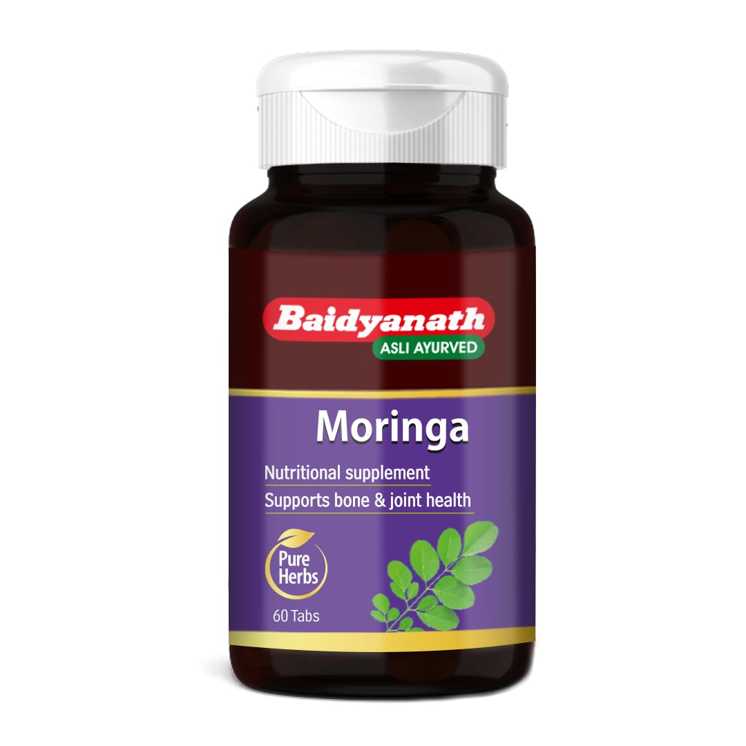 Baidyanath Moringa - 60 Tablets | Gives Natural Energy & Nutrients | Daily Nutrition, Bone & Joint Support, Energy & Metabolism | Pure Moringa Leaf Extract |-image-6