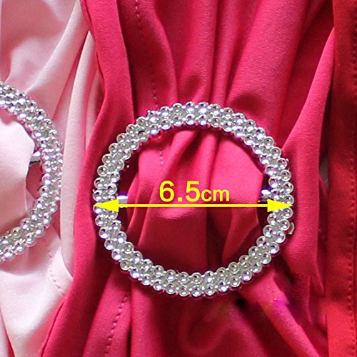 2013Newestseller 50Pcs Spandex Chair Sashes Bows Elastic Chair Bands With Buckle Slider Sashes Bows For Wedding Party Ceremony Reception Banquet Decorations (Pink) #TOP2