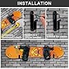 Rolitwils Snowboard Wall Mount Clips, Horizontal Skateboard Wall Mount，Snowboard Display Stand for Room, Garage #5