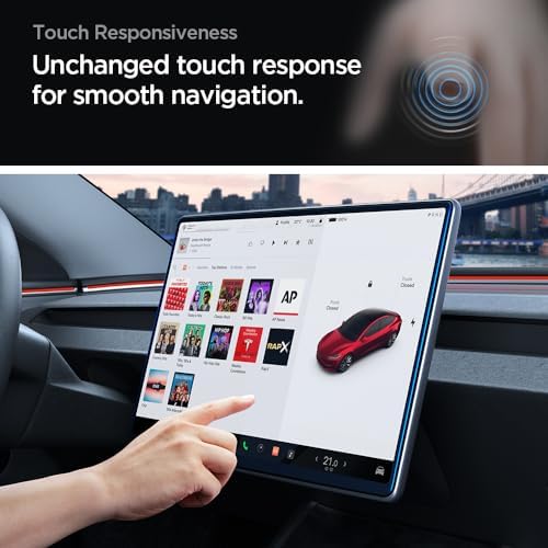 Spigen Tesla Model Y (2025) Juniper & Model 3 (2025-2024) Cam Ekran Koruyucu GLAS.tR EZ Fit Anti-Glare - AGL07152 - Görsel 5