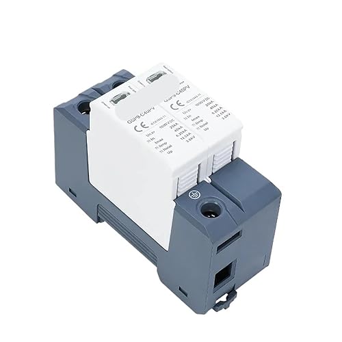 1PC GSP9 2P Solar PV Low Voltage SPD Din Rail 600V 1000V 20KA-40KA Surge Arrester Protector(2P 600VDC)(2P 600VDC)