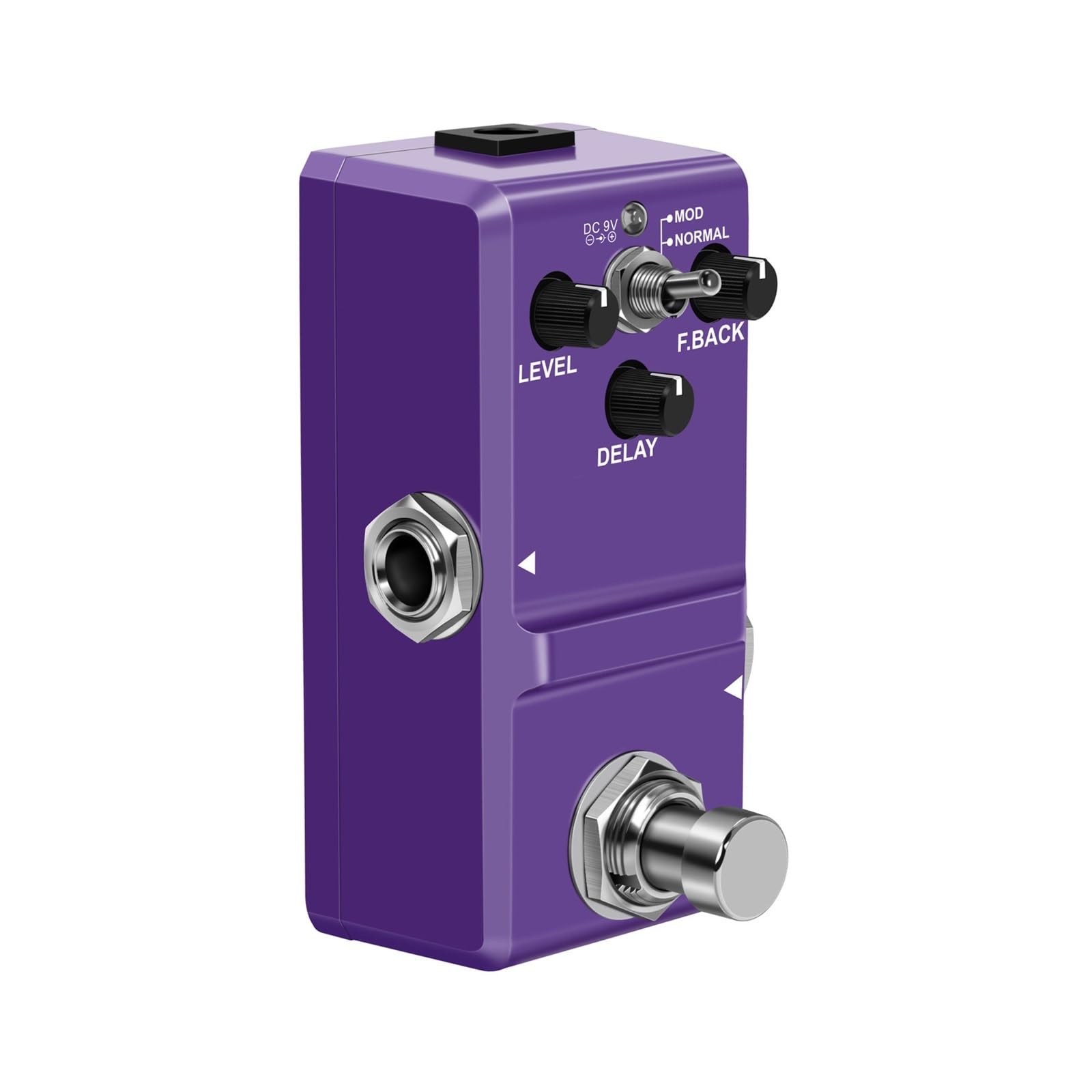 Efekt Gitary Elektrycznej Overdrive Delay Chorus Vibrato Reverb Fioletowe Akcesoria