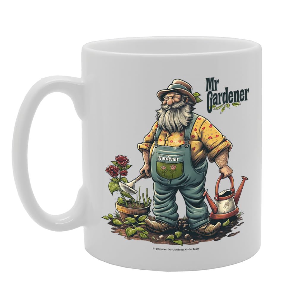 Coralgraph MG6036 Mr Gardener Mug - for Male Gardeners, Plant Lovers, Horticulturists, Durable Ceramic, Dishwasher Safe, Ideal for Gardening Enthusiasts