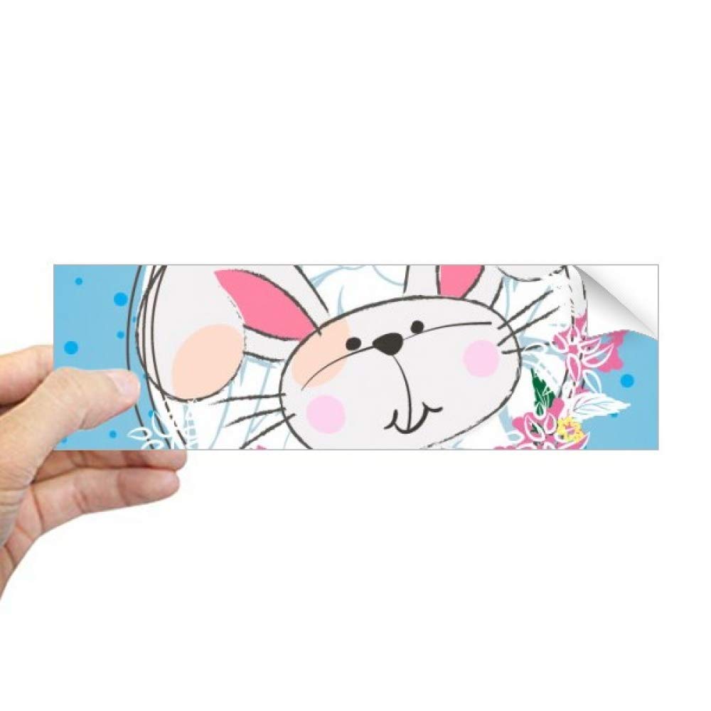 Autocollant de fenêtre lapin pour décorer la chambre d'enfant avec douceur