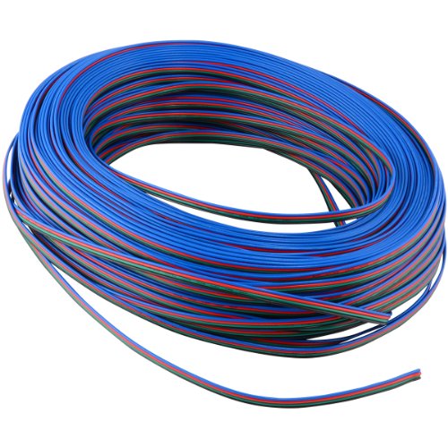 RGB Extension Cable Wire Cord for RGB LED Light Strips 3528 5050, 330 FT