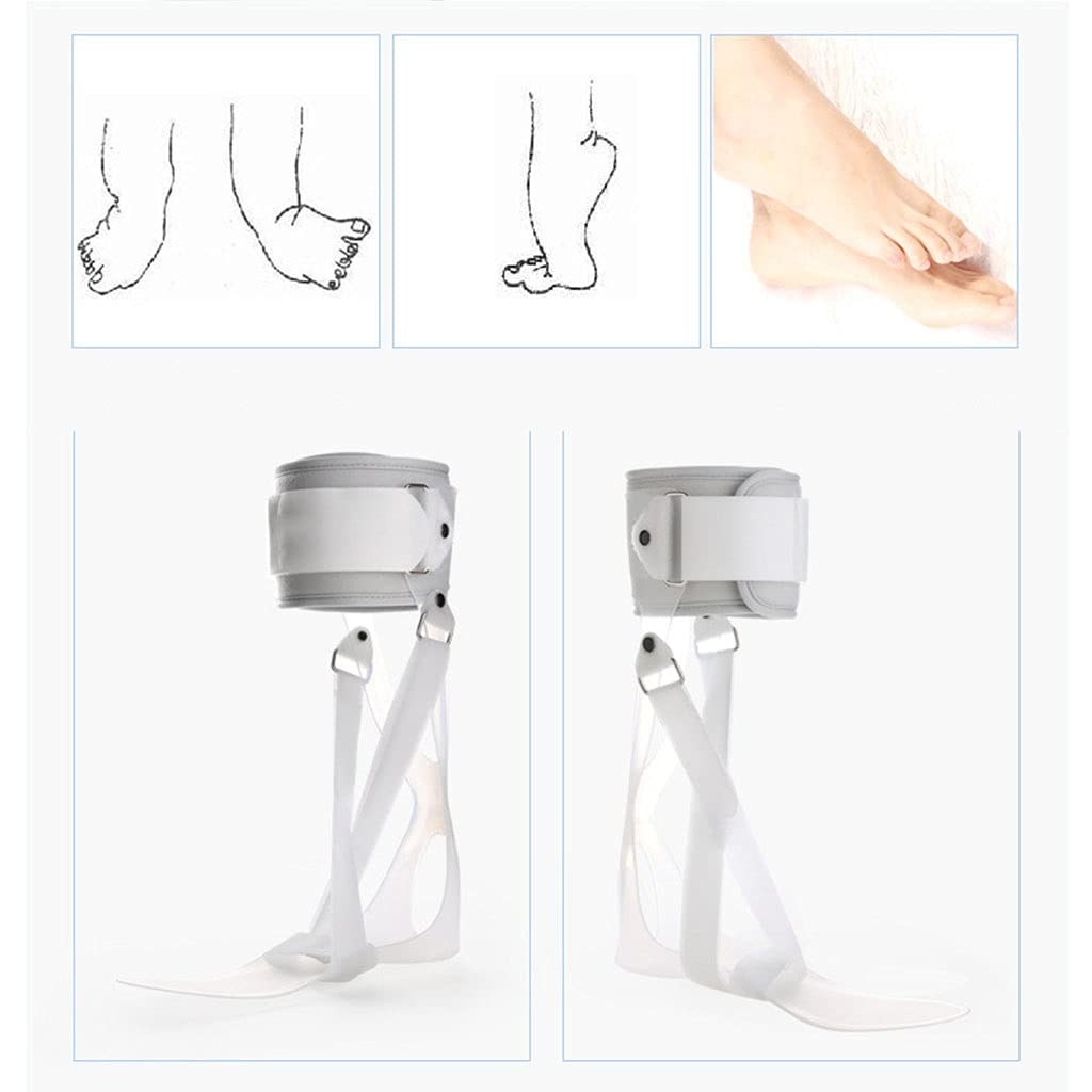 Hombres Mujeres AFO Soporte de Pie de Caída, Soporte de Órtesis de Tobillo Pie Plano Corrección Postural Estabilizador, Se Adapta a Derecha/Izquierda, Recortable