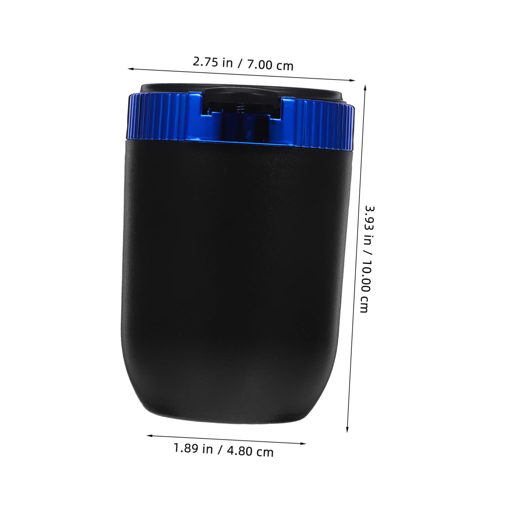 SOLUSTRE 3pièces Cendrier De Voiture Avec Couvercle Et Lumière Intégrée Cendrier Multifonctionnel Et Inoxydable Pour Intérieur De Véhicule Pour Hommes Compact Et Facile à Transporter