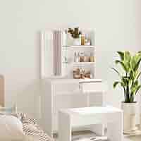 Amazon.com: UXNQWK Home Items,Dressing Table with Mirror