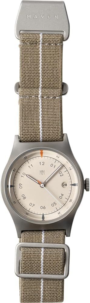 38x40mm Mens Japanese Miyota Automatic Military Field Watches with Double Domed Sapphire Crystal Glass