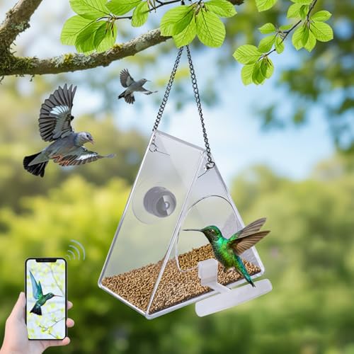 Mangeoire oiseaux caméra HD extérieure connecté jardin faune - 8