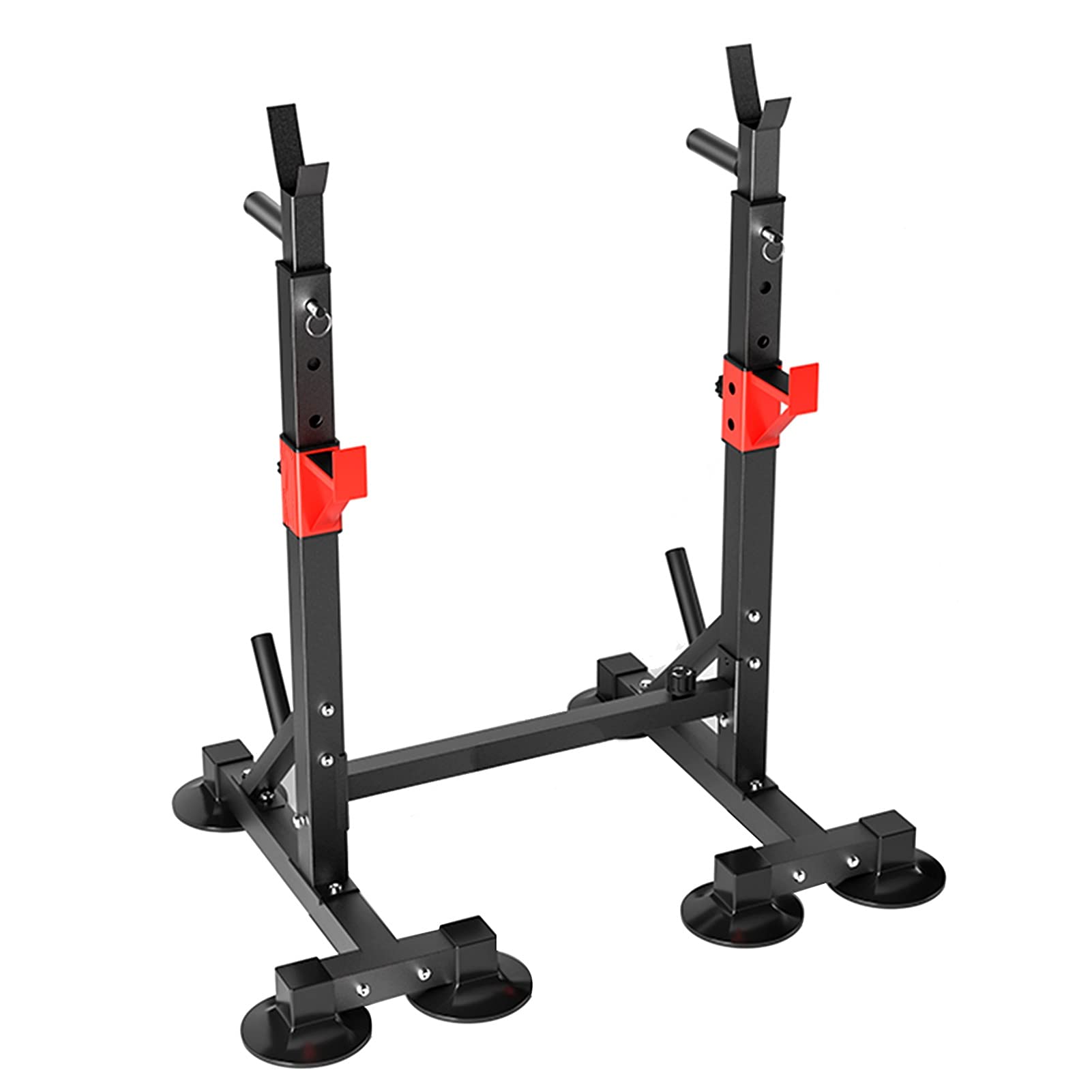 RUN.SE Support de squat réglable 272 kg multifonctionnel Support de barre de musculation Support de poids pour gym Banc de musculation Support de haltères Supports de poids pour gym à domicile