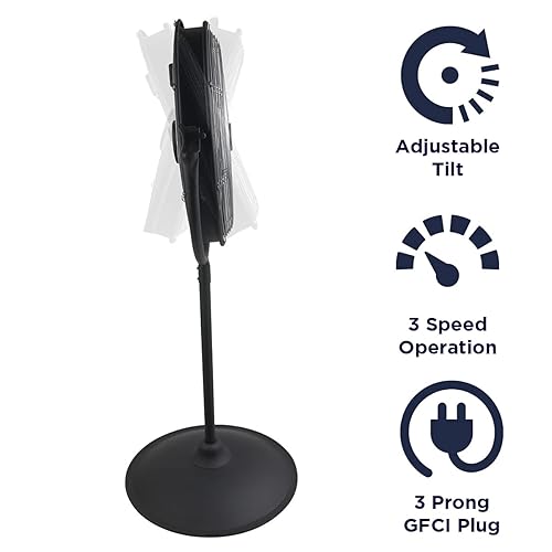 Miniatura 3 de MaxxAir - HVPF de 20pulgadas o ventilador de pie