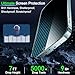 IMBZBK 3 Pack Privacy Screen Protector for iPhone 15 Plus Tempered Glass with 3 Camera Lens Protector, Accessories 9H Anti Spy for Apple 15 Plus, 2.5D Curved, Case Friendly, Transparent