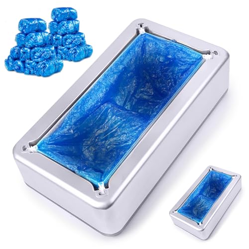 Shoe Cover Dispenser Containing 200pcs Shoe Covers Disposable Non Slip High Quality Automatic Shoe Cover Machine with Disposable Shoe Covers for Indoors for Most Occasion and Shoes Size