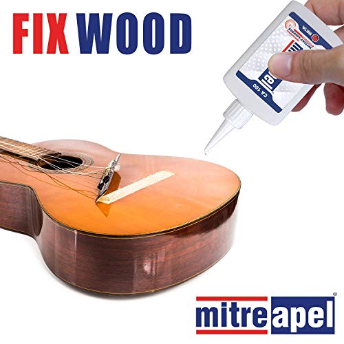 MITREAPEL Super CA Glue (3 x 3.5 oz) with Spray Adhesive Activator (3 x 13.5 fl oz) - Crazy Craft Glue for Wood, Plastic, Metal, Leather, Ceramic - Cyanoacrylate Glue for Crafting & Building (3 Pack) - Thumbnail 4