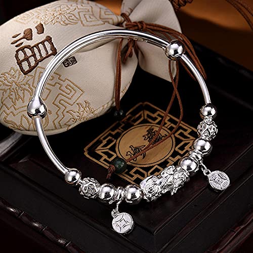 Bracelet cadeau d'anniversaire S990 en argent pour femme avec perle