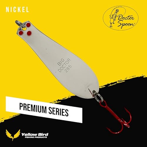 Doctor Spoons Fishing Lures Series - Made In Usa - Saltwater & Freshwater - Eagle Claw Hook - Walleye, Bass, Northern, Pike, Salmon, Trout, Striper - Casting, Jigging, Trolling, 5 Pack #TOP1