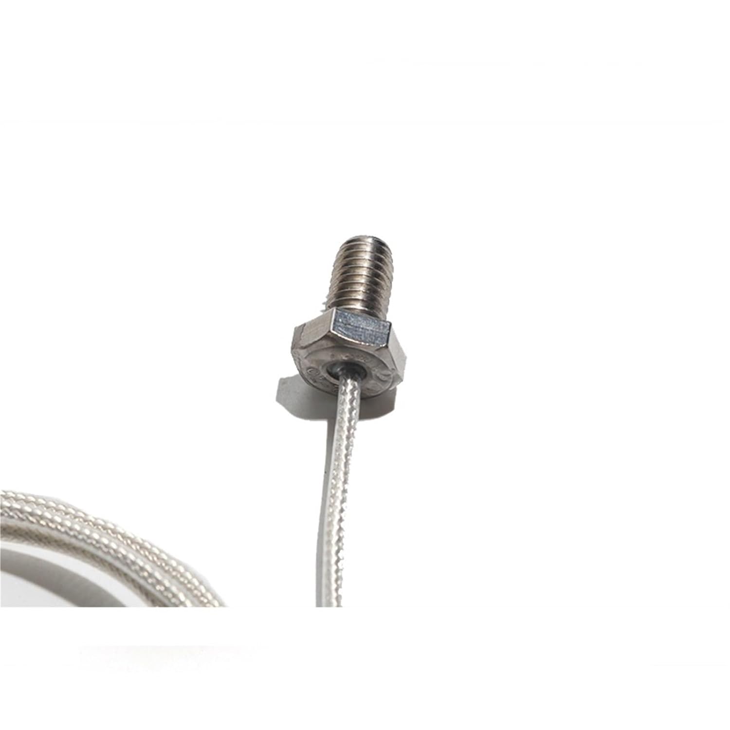 1pcs M6 Thread Probe PT100 Type K E J High Temperature Thermocouple Sensor 0.5M 1M 2M Wire M6x1.25 Screw Thermal Resistance(Type J,0.5M Wire)