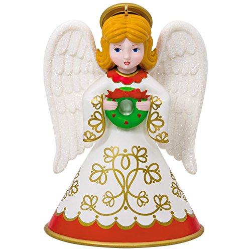 Hallmark 1595QX9415 Heirloom Angels #2 Wreath Keepsake Christmas Ornaments