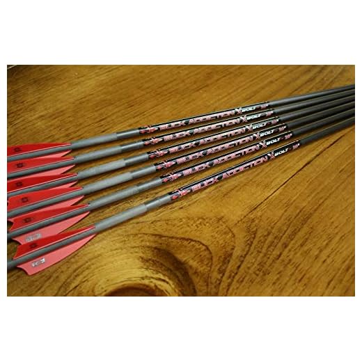 Victory Archery 6 Buck Addiction Crossbow Bolts, 20", Half Moon.003