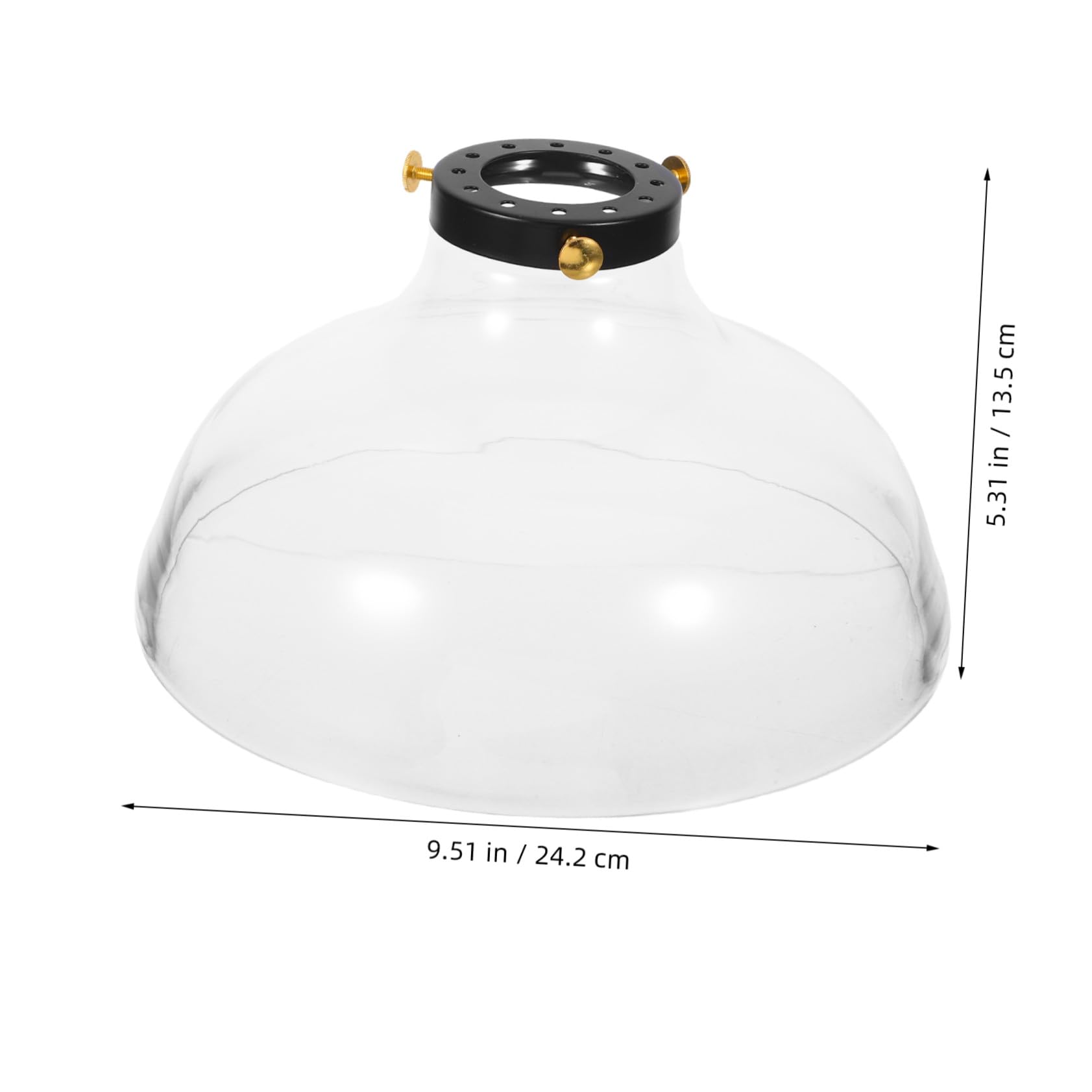 GLEAVI Pantalla de Vidrio Resistente Altas Temperaturas Embudo de Vidrio Soplado Mano para Luces Colgantes Candelabros Apliques de Pared