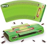 Set di 48 Trappole per Scarafaggi, Prodotto Anti-Scarafaggio Verde, Efficace Contro