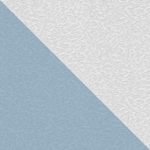 Profhome Carta da parati struttura 643117-GU carta da parati intissata (TNT) verniciabile bianco 0,53 m x 10,05 m / 5,33 m2