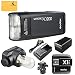 Produktbild Godox AD200 TTL 2.4G HSS 1 / 8000s Taschenblitzlicht Doppelkopf 200Ws mit 2900mAh Lithium Batterie Taschenlampe + GODOX X1T-S Blitzauslöser für Sony Kamera Blitz Blitz Kit