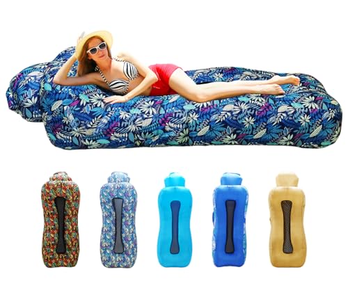 Inflatable Couch, Inflatable Lounger Air Sofa | No-Pump...