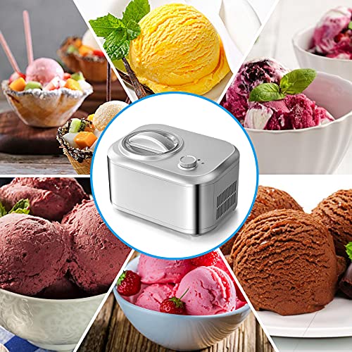 GOPLUS 1 L Eismaschine, Speiseeismaschine mit Automatisch Selbstkühlendem Kompressor 100 W & 3 Betriebsmodi… – Bild 7