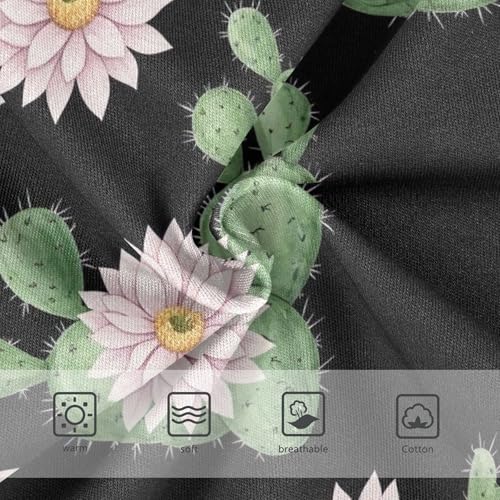 Cotton Toddler Underwear Floral Watercolor Floral Flowers Cactus Panties for Girl Fancy Briefs Kids Undies 2t3