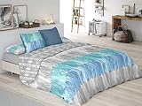 Pierre Cardin Housse de Couette TOPACIO Lit 90 cm Bleu
