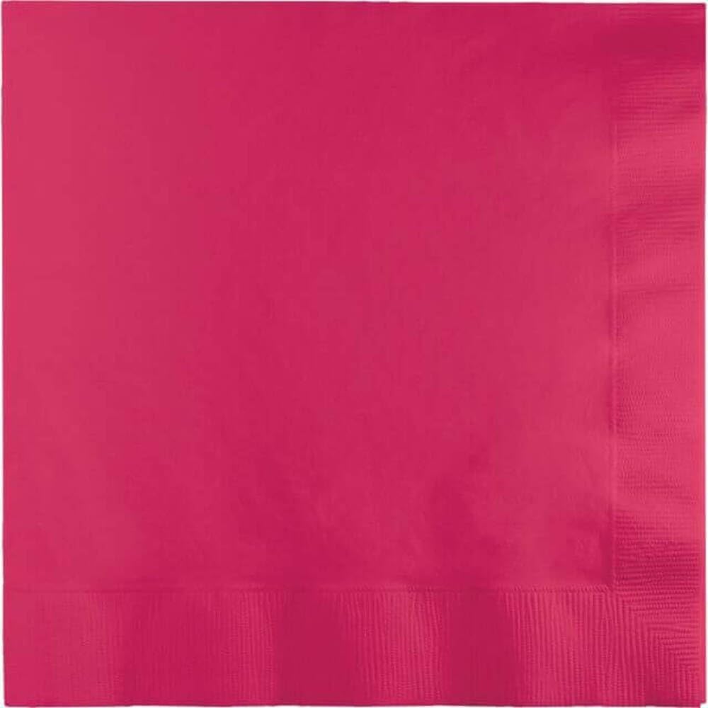 Magenta 3-Ply Lunch Paper Napkins - 50 Pcs