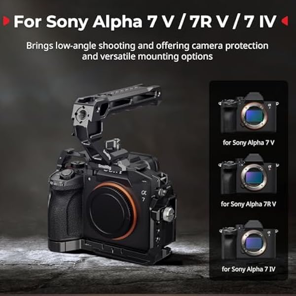 Базовый комплект SMALLRIG A7 V A7R V A7 IV Cage Basic Kit для Sony Alpha 7 V Alpha 7R V Alpha 7 IV с пластиной быстрого крепления для Arca включает верхний кронштейн HDMI зажим для кабеля - 6025
