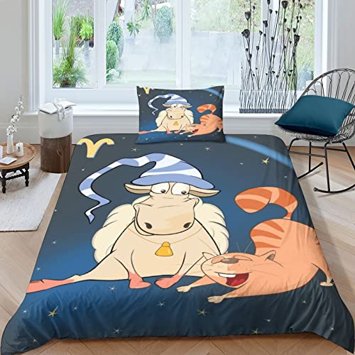 Ensemble de literie microfibre 135x200cm idéal pour lit simple ado