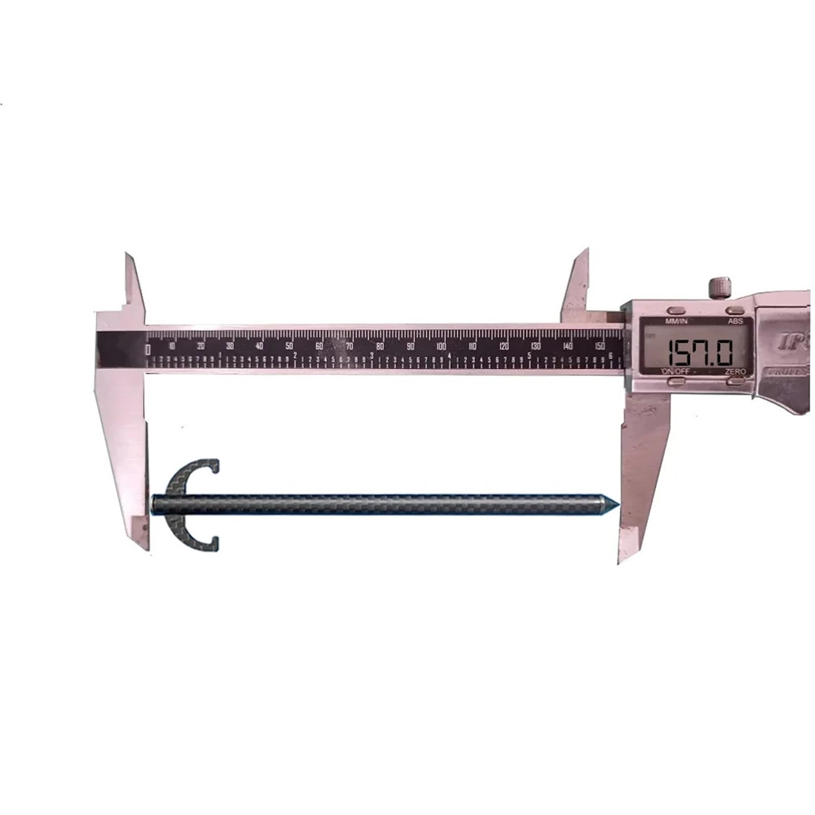 Śledź namiotowy, Ultralekkie śledzie z włókna węglowego, 6,8 g,18 cala, 15,7 cm