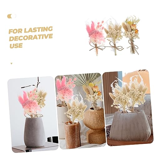 6pcs Mini Ramos de Flores Secas para Decoración de Mesa miniatura 5